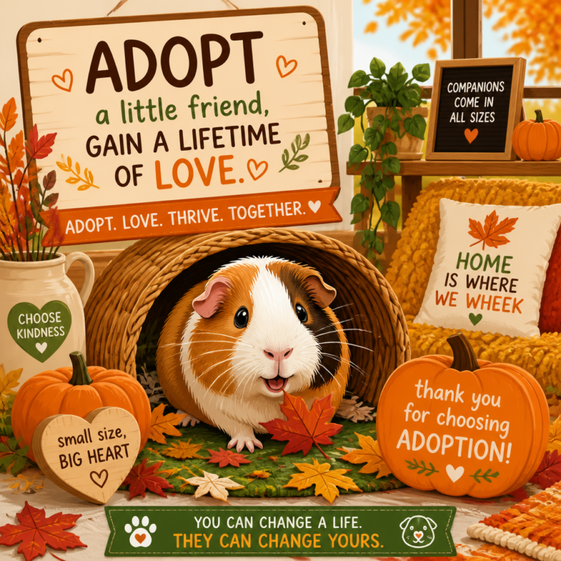 Celebrate Adopt a Shelter Animal Month with Rescue Guinea Pigs